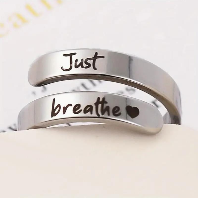 Silver Spiral Heart Ring